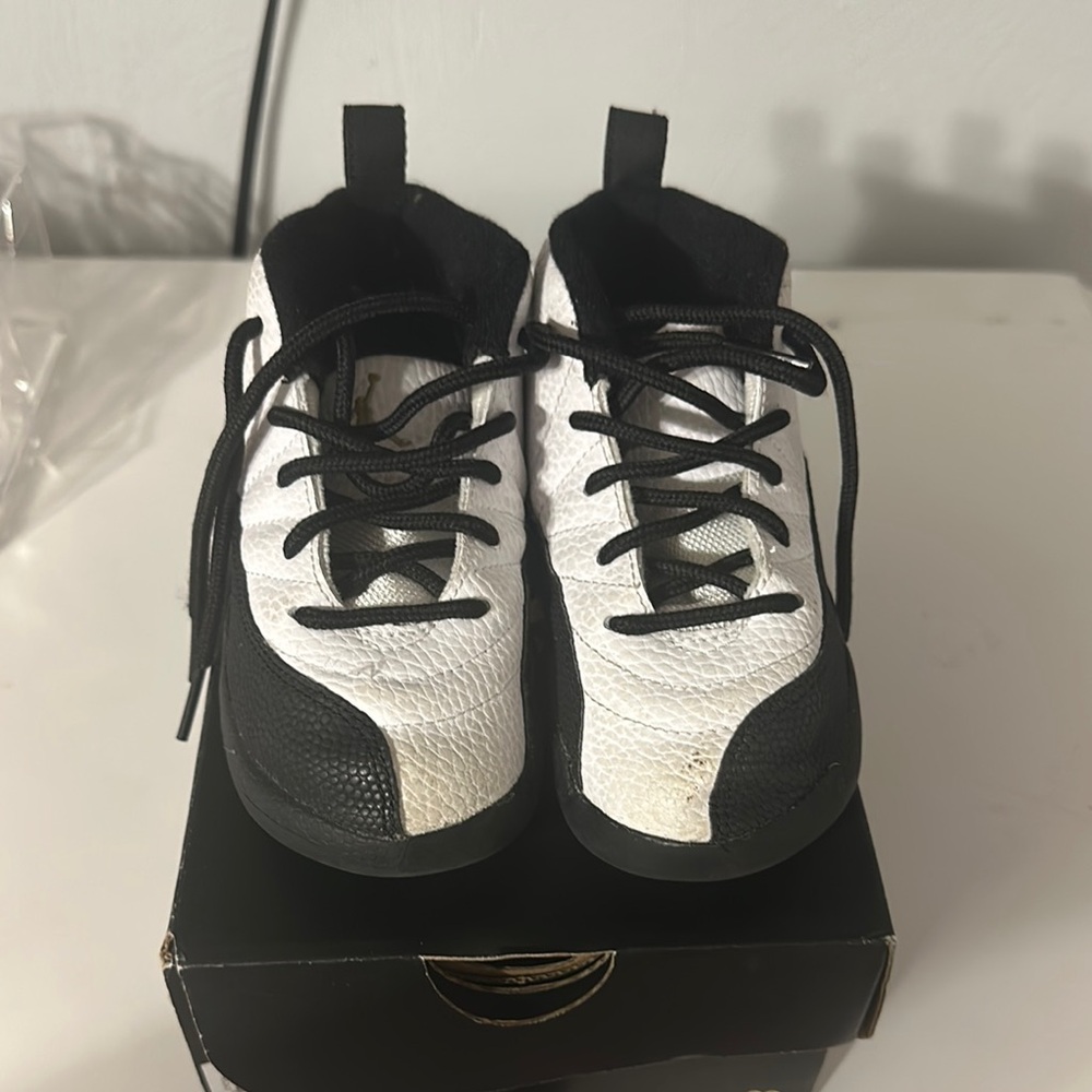 Black and White High-Top Sneakers with Lace-Up Design